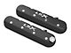 Holley Tall LS Valve Covers with LSX Logo; Satin Black (97-13 Corvette C5 & C6, Excluding ZR1)