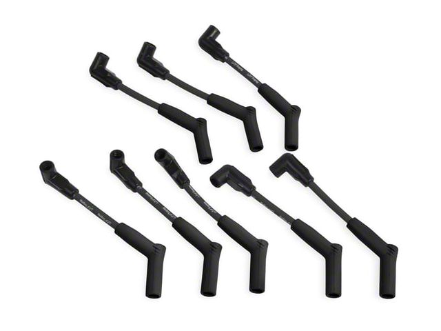 Holley EFI Spark Plug Wire Set for Smart Coil Packs; Black/Black Boots (10-15 Camaro SS)