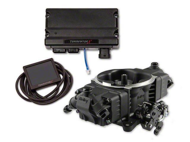 Holley EFI Terminator X Stealth 4150 1250HP EFI ECU System; Black (Universal; Some Adaptation May Be Required)