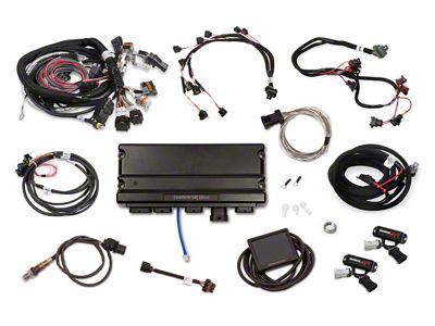 Holley EFI Terminator X Max Fuel Injection System with Drive-By-Wire Throttle Body Control for EV1 Fuel Injectors (08-12 V8 HEMI Challenger w/o VVT)