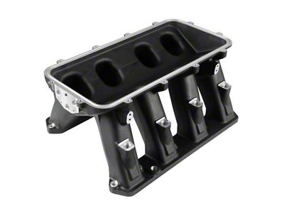 Holley EFI Gen II HEMI Hi-Ram Intake Manifold Base; Black (06-20 5.7L HEMI, 6.1L HEMI, 6.4L HEMI Charger)