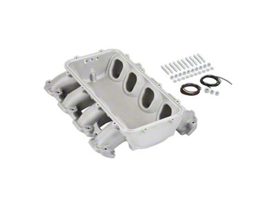 Holley EFI Lo-Ram Intake Manifold Base; Black (14-25 Corvette C7 & C8, Excluding ZR1)