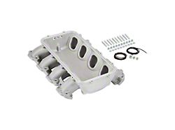 Holley EFI Lo-Ram Intake Manifold Base; Satin (14-26 Corvette C7 & C8, Excluding ZR1)