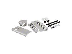 Holley EFI Ultra Lo-Ram Intake Manifold Kit and Port Injection Fuel Rails; Satin (14-26 Corvette C7 & C8, Excluding ZR1)