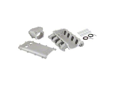 Holley EFI Ultra Lo-Ram Intake Manifold Kit; Satin (14-24 Corvette C7 & C8, Excluding ZR1)