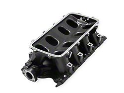 Holley EFI Ford 351W Hi-Ram EFI Intake Manifold Base; Black (79-95 V8 Mustang)