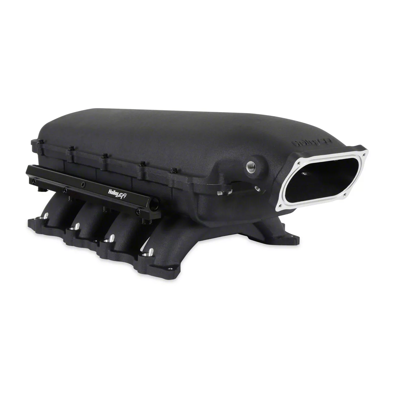 Holley EFI Mustang HiRam Intake Manifold with 20072014 GT500 Throttle Body Mount; Black 300