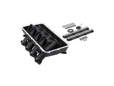 Holley EFI Hi-Ram Intake Manifold Base; Black (11-23 Mustang GT, GT350)