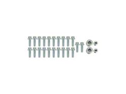 Holley EFI Hi-Ram/Ultra Lo-Ram Intake Manifold Plenum Lid Mounting Hardware Kit; Satin (11-23 Mustang GT, GT350)