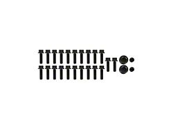 Holley EFI Hi-Ram/Ultra Lo-Ram Intake Manifold Plenum Lid Mounting Hardware Kit; Black (11-23 Mustang GT, GT350)