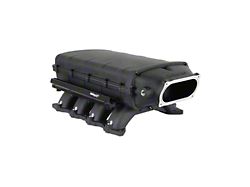 Holley EFI Ultra Lo-Ram Intake Manifold with 2007-2014 GT500 Throttle Body Mount; Black (11-23 Mustang GT, GT350)