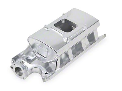 Holley 289/302 Small Block Single Plane Carbureted Intake Manifold; Silver (79-95 5.0L Mustang)