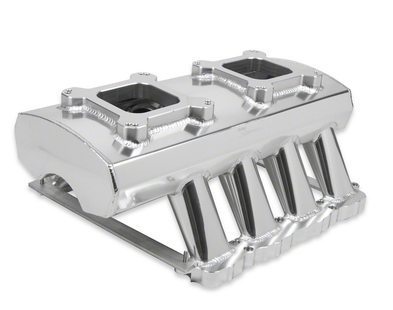 Quad Intake Holley Mustang Hi-Ram Single Plane Dual Quad Carbureted Intake Manifold ...