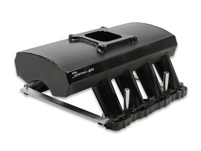 Holley Hi-Rise Single Plane EFI Intake Manifold with Fuel Rails; Black (05-09 Mustang GT)