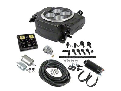 Holley Sniper 2 EFI with Inline Pump; Black (Universal; Some Adaptation May Be Required)