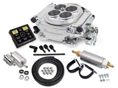 Holley Sniper EFI Self-Tuning Master Kit; Return Style; Polished (Universal; Some Adaptation May Be Required)