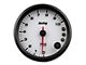 Holley 3-3/8-Inch Analog-Style Tachometer; 0-10K; White (Universal; Some Adaptation May Be Required)