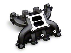 Holley GM LS3/L92 Dual Plane Carbureted Intake Manifold; Black (10-15 Camaro SS)