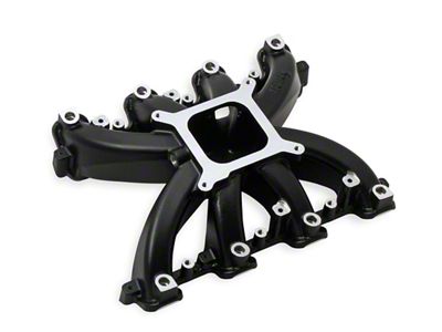 Holley GM LS3/L92 Single Plane EFI Intake Manifold; Black (10-15 Camaro SS)