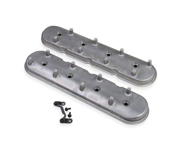 Holley Standard Height LS Valve Covers for Dry Sump Applications; Natural (14-15 Camaro Z/28)