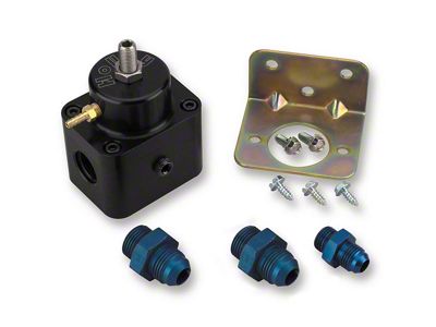 Holley Fuel Pressure Regulator; MPFI BILLET FUEL PRES REG-BLK