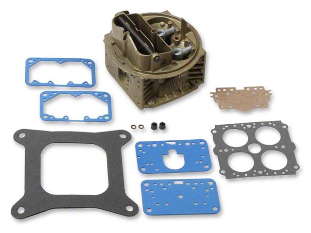 Holley Replacement Carburetor Main Body; Square Bore; Natural Finish (84-85 Mustang)