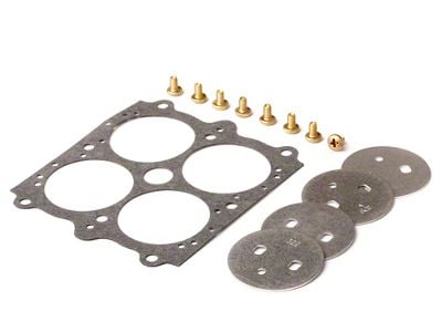 Holley Carburetor Throttle Plate Kit; 1-11/16-Inch; 0.150-Inch Hole Size
