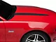 SEC10 Hood Accent Decal; Matte Black (10-12 Mustang GT, V6)