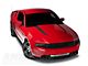 SEC10 Hood Accent Decal; Matte Black (10-12 Mustang GT, V6)