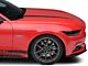 SEC10 Hood Accent Decal; Matte Black (15-17 Mustang GT, EcoBoost, V6)
