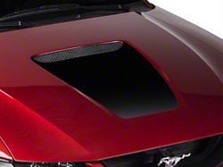 SEC10 Hood Accent Decal; Gloss Black (99-04 Mustang GT; 99-02 Mustang V6)