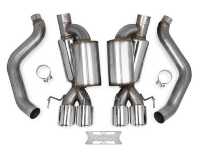 Hooker BlackHeart Axle-Back Exhaust System with Polished Tips (2008 6.2L Corvette C6 w/o NPP Dual Mode Exhaust)