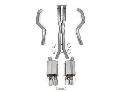 Hooker BlackHeart Cat-Back Exhaust System with Polished Tips (08-13 6.2L Corvette C6 w/o NPP Dual Mode Exhaust, Excluding ZR1)
