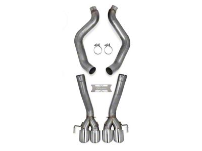 Hooker BlackHeart Muffler Delete Axle-Back Exhaust System with Polished Tips (2008 6.2L Corvette C6 w/o NPP Dual Mode Exhaust)