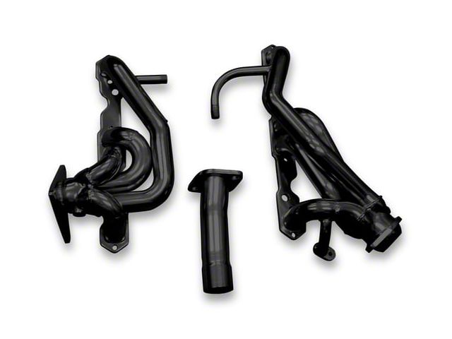 Hooker BlackHeart 1-5/8-Inch Super Competition Shorty Headers; Black Painted (95-97 5.7L Camaro w/ Dual Catalytic Converters)