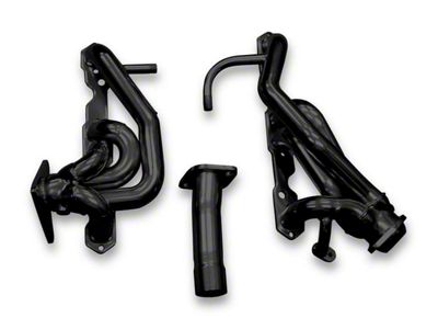 Hooker BlackHeart 1-5/8-Inch Super Competition Shorty Headers; Black Painted (95-97 5.7L Camaro w/ Dual Catalytic Converters)