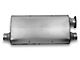 Hooker BlackHeart Aero Chamber Offset/Dual Oval Muffler; 2.50-Inch Inlet/3-Inch Outlet; Stainless (93-02 Camaro)