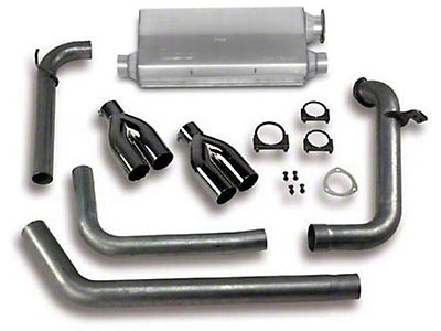 3" Stainless Cat-Back Exhaust System – 1998-2002 Camaro/Firebird 5.7L, Quad Tip, Brushed Finish