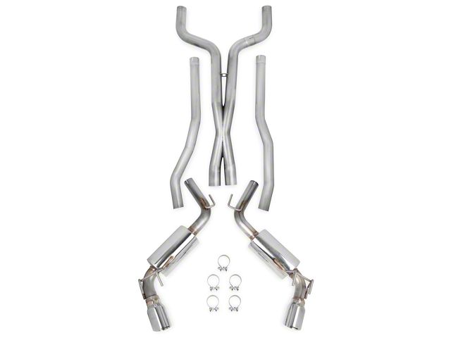 Hooker BlackHeart Cat-Back Exhaust System with Polished Tips (10-13 Camaro SS Coupe)