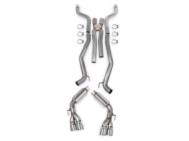 Hooker BlackHeart Cat-Back Exhaust System with Quad Polished Tips (12-14 Camaro SS Coupe)