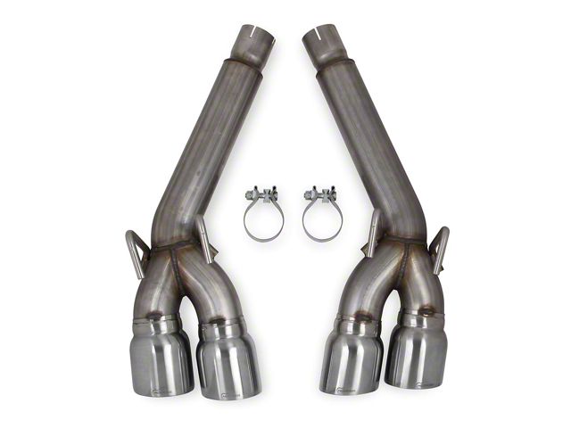 Hooker BlackHeart Muffler Delete Axle-Back Exhaust System with Polished Tips (12-14 Camaro SS Coupe w/ NPP Dual Mode Exhaust)