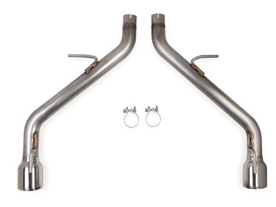 Hooker BlackHeart Muffler Delete Axle-Back Exhaust System with Polished Tips (16-24 V6 Camaro w/o NPP Dual Mode Exhaust)