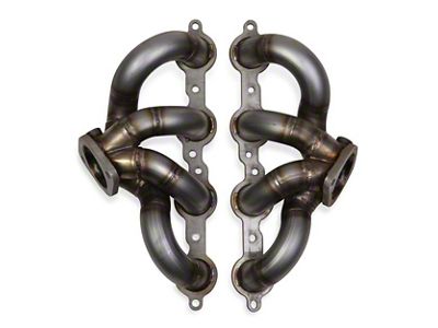 Hooker BlackHeart 1-3/4-Inch Shorty Headers; Raw (07-13 6.0L, 6.2L Corvette C6)