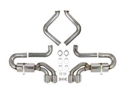 Hooker BlackHeart Axle-Back Exhaust System with Polished Tips (97-04 Corvette C5)