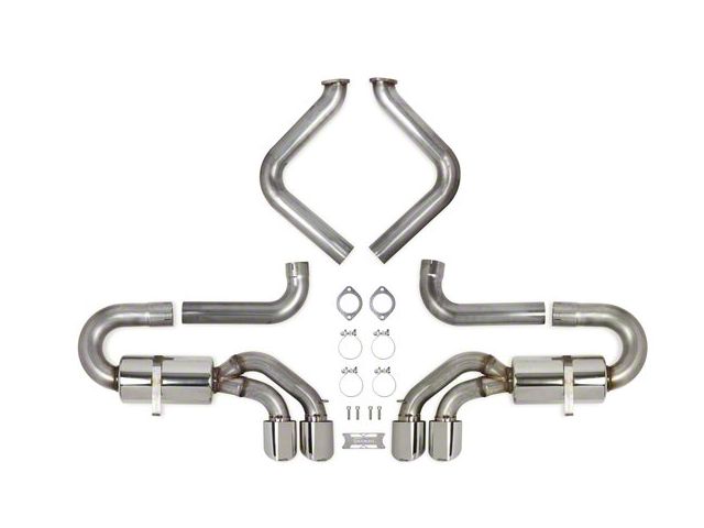 Hooker BlackHeart Axle-Back Exhaust System with Polished Tips (97-04 Corvette C5)