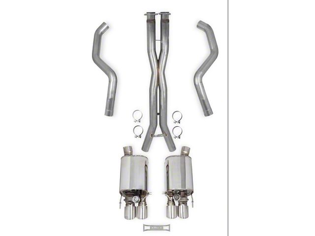 Hooker BlackHeart Cat-Back Exhaust System with Polished Tips (05-07 6.0L Corvette C6 w/o NPP Dual Mode Exhaust)