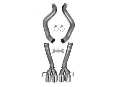 Hooker BlackHeart Muffler Delete Axle-Back Exhaust System with Polished Tips (05-07 6.0L Corvette C6 w/o NPP Dual Mode Exhaust)