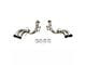 Hooker BlackHeart Muffler Delete Cat-Back Exhaust System with Polished Tips (20-24 6.2L Corvette C8 w/o NPP Dual Exhaust Mode)