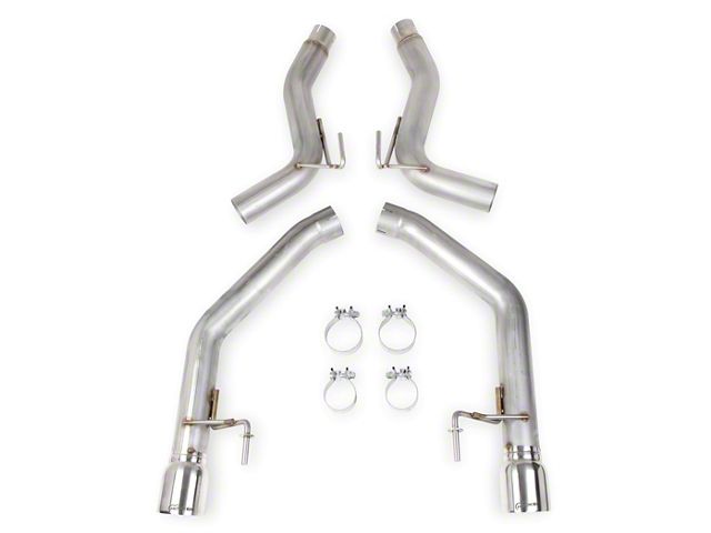 Hooker BlackHeart Muffler Delete Axle-Back Exhaust System with Polished Tips (15-23 Mustang EcoBoost w/o Active Exhaust)