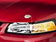 SpeedForm Modern Billet Hood Pin Appearance Kit; Chrome (79-23 Mustang)